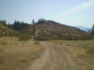 Following the trail to the east side of the mountain, Oliver Mtn 2011-09.